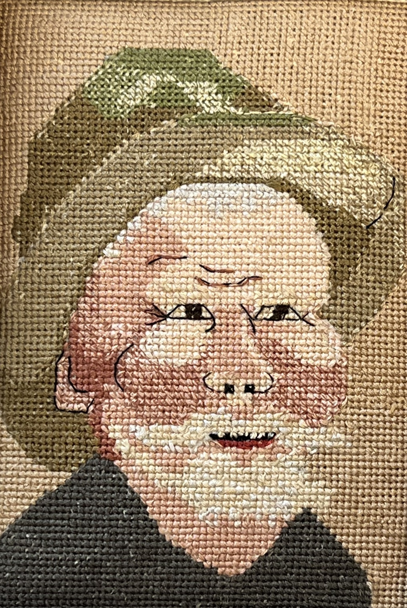 High Quality Old Captain Cross Stitch Blank Meme Template