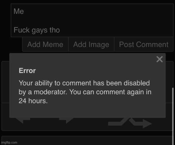 Omg guys mods banned me !!1!! | made w/ Imgflip meme maker
