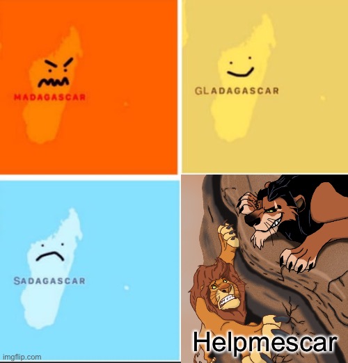 Long live the king… | Helpmescar | image tagged in memes,madagascar,funny,funny memes,lion king,long live the king | made w/ Imgflip meme maker