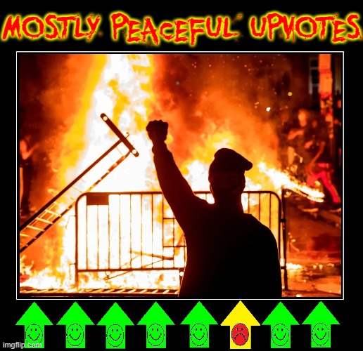 MOSTLY PEACEFUL UPVOTES | made w/ Imgflip meme maker