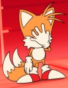Miles "Tails" Prower facepalm Blank Meme Template