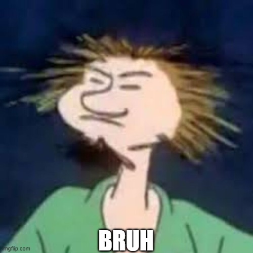 shraggy | BRUH | image tagged in shaggy | made w/ Imgflip meme maker