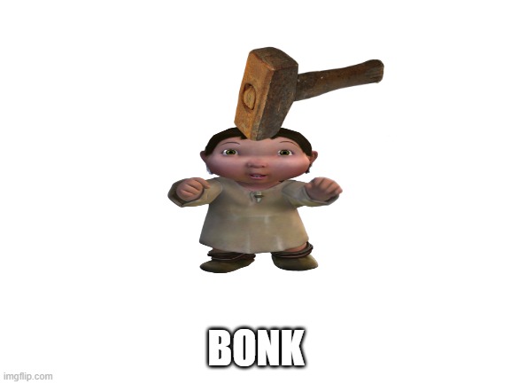 Blank White Template | BONK | image tagged in blank white template | made w/ Imgflip meme maker