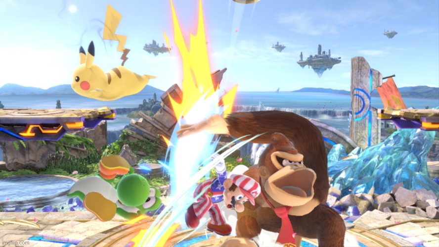 Donkey Kong, what happened to your arm, and why did you spank Mario | made w/ Imgflip meme maker