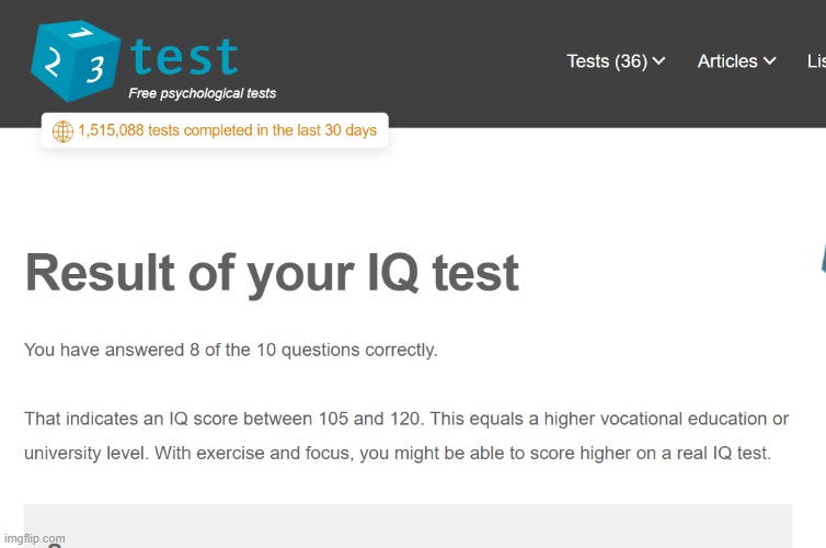 took ANOTHER IQ test | made w/ Imgflip meme maker