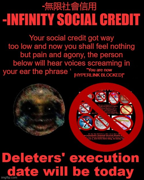 High Quality - Infinity Social Credit but there is no homophobic stuff. Blank Meme Template