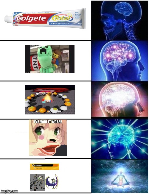 N-Solarizer and N-Lunarizer got me the most..... | image tagged in expanding brain 5 panel | made w/ Imgflip meme maker