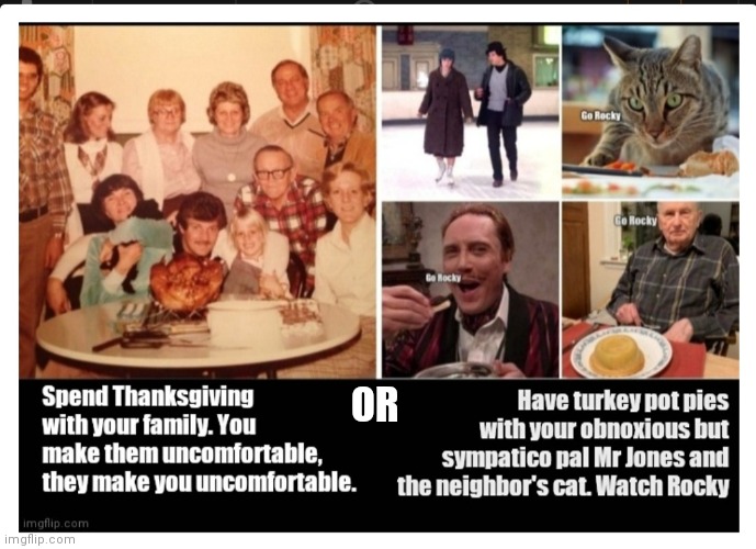 Have a Rocky Thanksgiving | OR | image tagged in funny | made w/ Imgflip meme maker