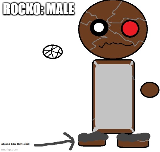 ROCKO: MALE | image tagged in rocko | made w/ Imgflip meme maker