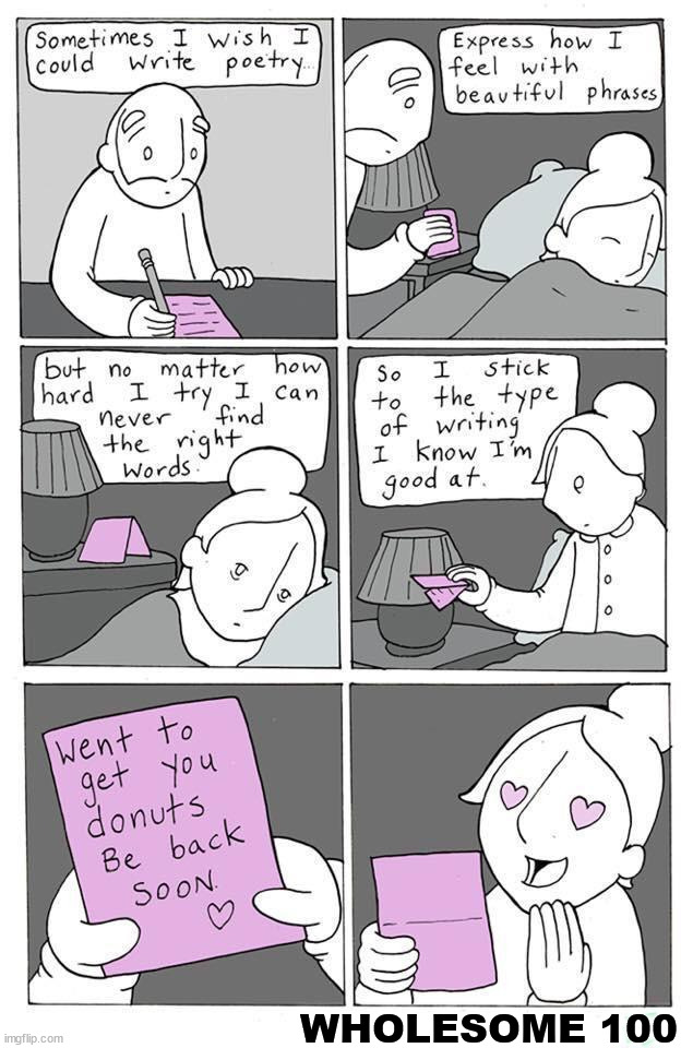 Wholesome love | WHOLESOME 100 | image tagged in comics/cartoons,love | made w/ Imgflip meme maker