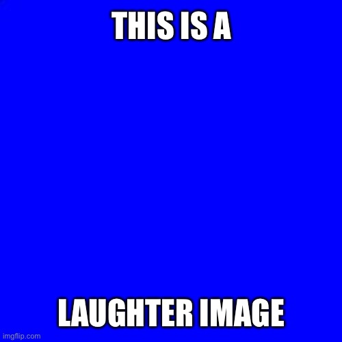 Blue Square | THIS IS A; LAUGHTER IMAGE | image tagged in blue square,laughter,unfunny,oh wow are you actually reading these tags | made w/ Imgflip meme maker