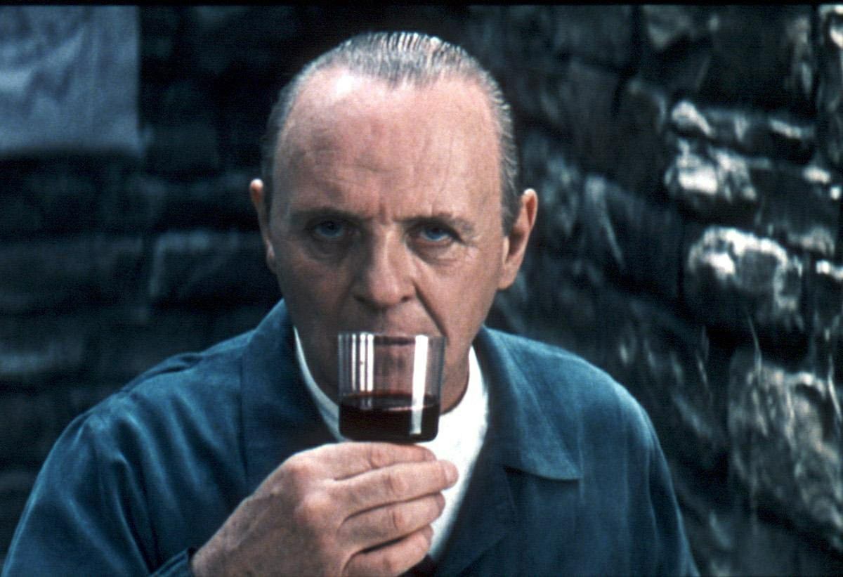 Hannibal sniffs a fine Chianti. Blank Meme Template