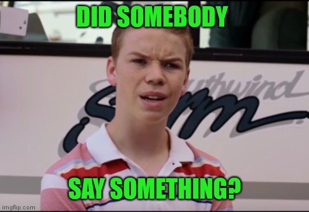 You Guys are Getting Paid | DID SOMEBODY SAY SOMETHING? | image tagged in you guys are getting paid | made w/ Imgflip meme maker