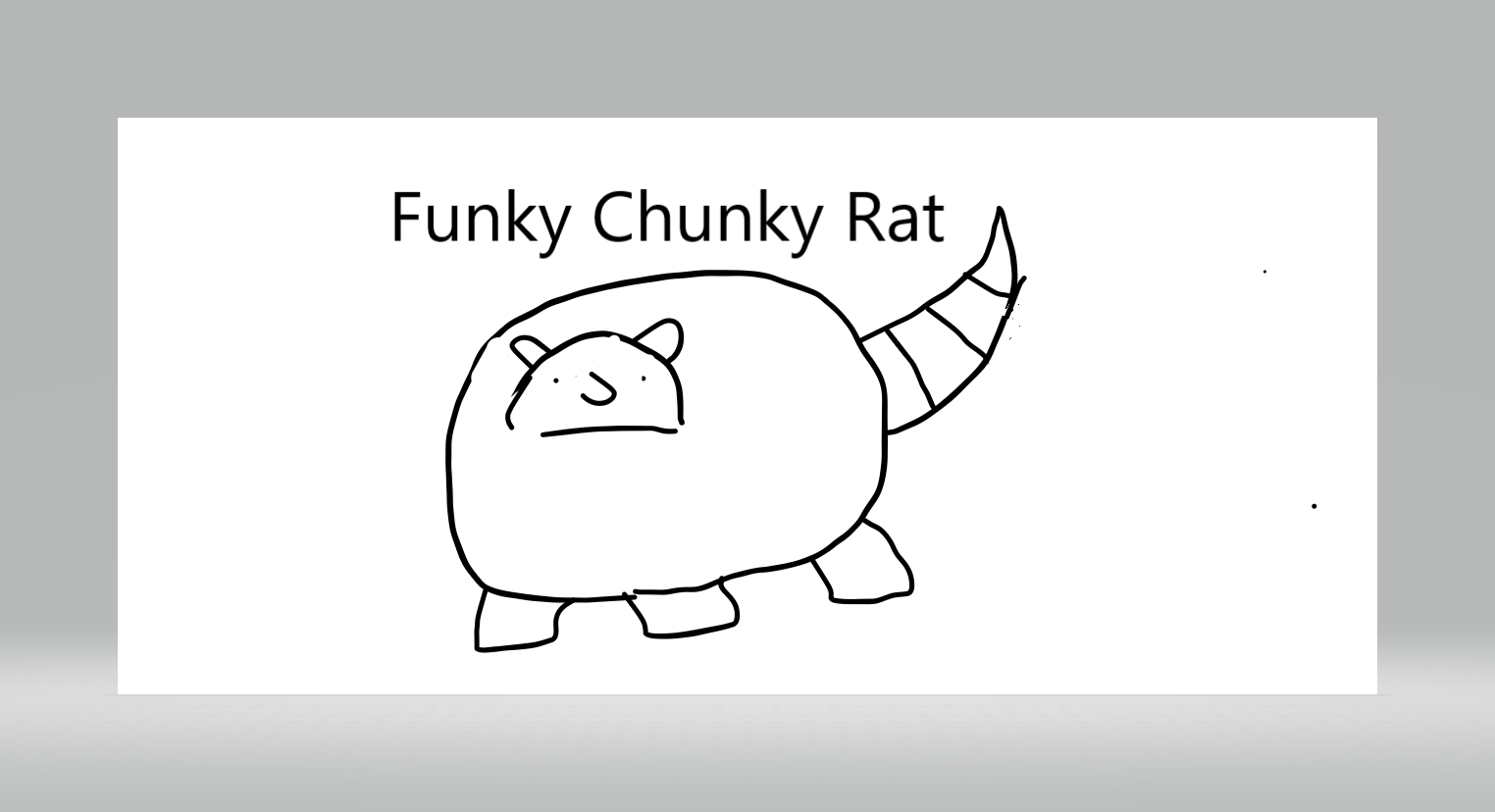 High Quality Funky Chunky Rat Blank Meme Template