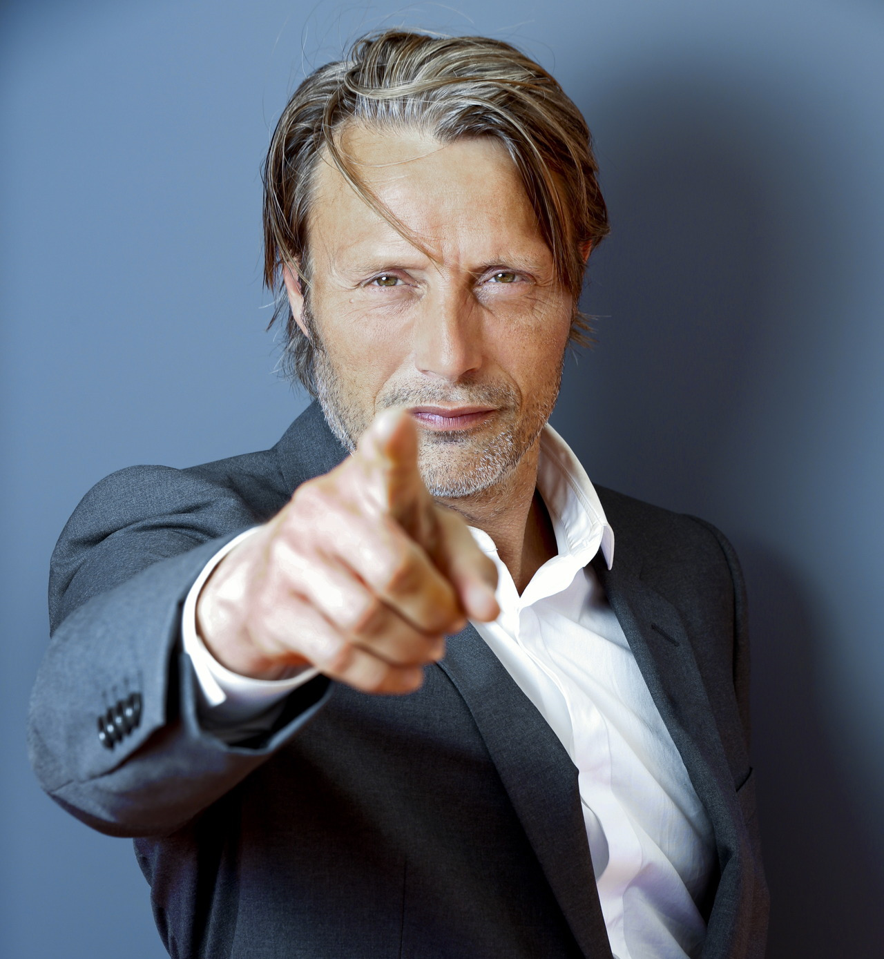 High Quality Mads Mikkelson Blank Meme Template