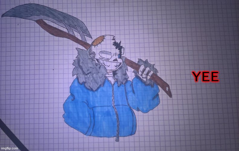 Infected sans ( SSFR version) | YEE | image tagged in infected sans ssfr version | made w/ Imgflip meme maker