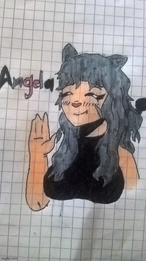 Angela | image tagged in angela redrawed | made w/ Imgflip meme maker