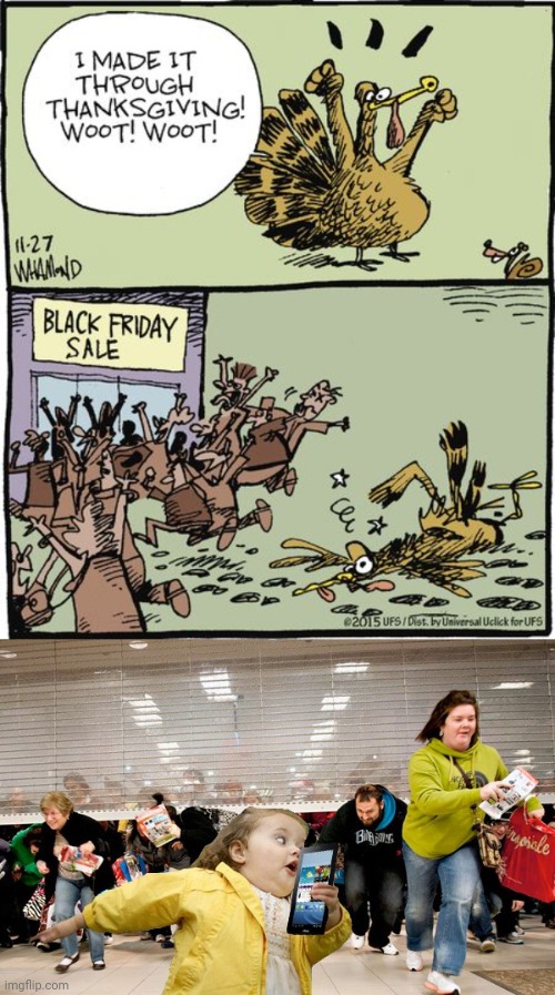 Thanksgiving/Black Friday | image tagged in black friday,thanksgiving,comics/cartoons,comics,comic,memes | made w/ Imgflip meme maker