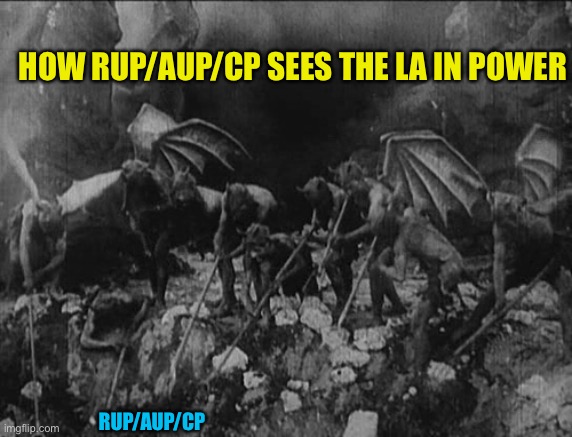 Into the pit with rup/cp.  l'inferno 1911 movie Devine comedy, great books too | HOW RUP/AUP/CP SEES THE LA IN POWER; RUP/AUP/CP | made w/ Imgflip meme maker