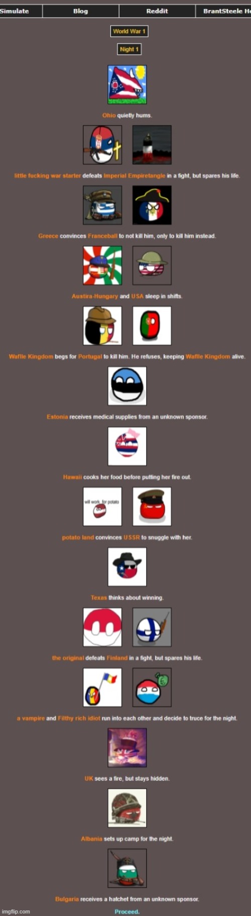 FRANCEBALL IS OUT! | image tagged in ww1 but its the hunger games | made w/ Imgflip meme maker
