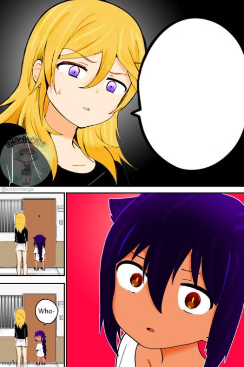 Confused jahy-sama Blank Meme Template