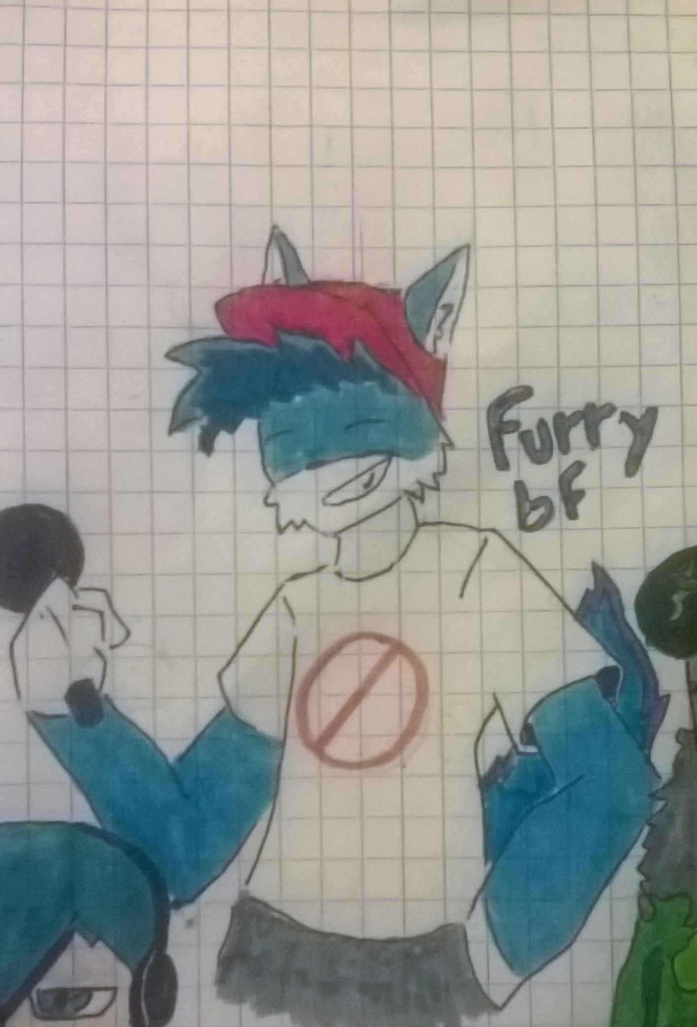 Furry boy friend (Redrawed) Blank Meme Template