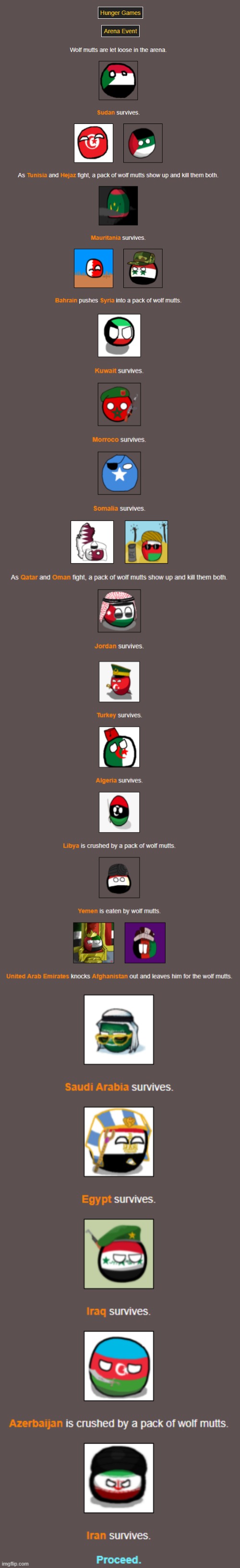 b l o o d s h e d | image tagged in middle eastern hunger wars | made w/ Imgflip meme maker