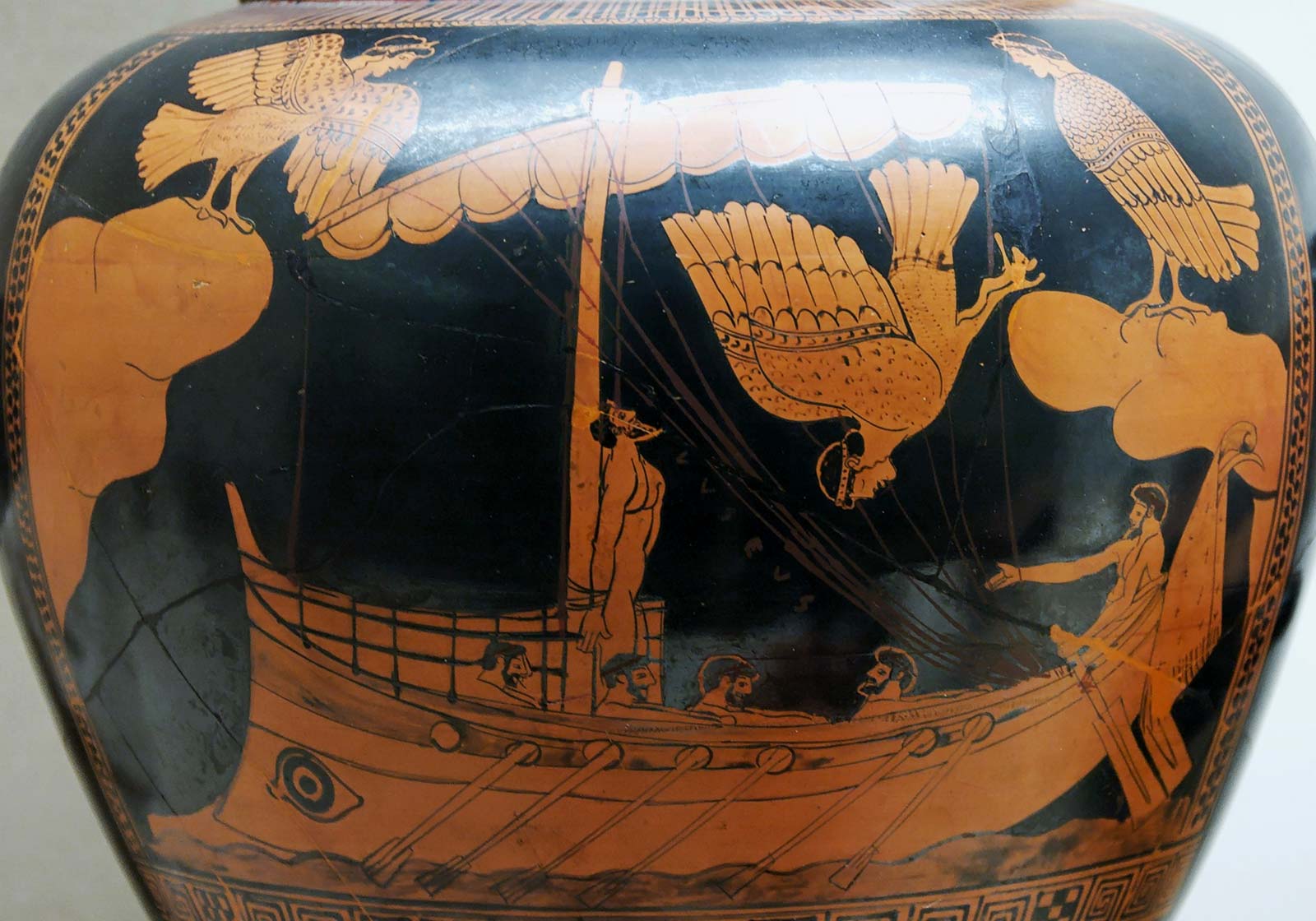 Odysseus and sirens Blank Meme Template