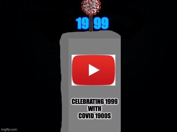Black background | 19  99; CELEBRATING 1999
WITH COVID 1900S | image tagged in black background | made w/ Imgflip meme maker