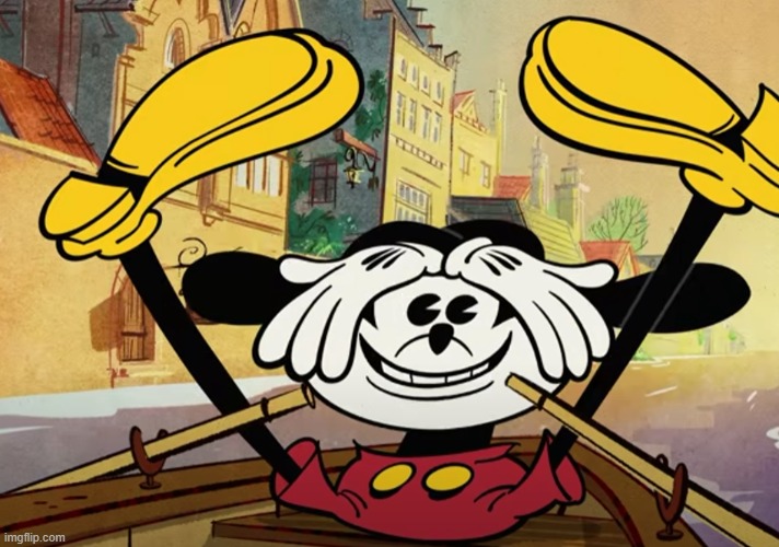 Mickey in a weird pose | image tagged in mickey in a weird pose | made w/ Imgflip meme maker