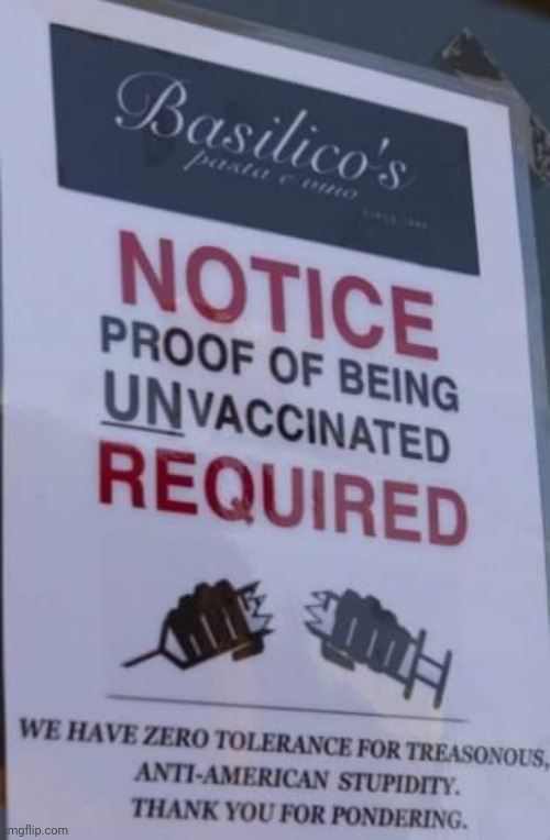 Some restaurants won't allow people who aren't vaccinated. Bruh | made w/ Imgflip meme maker