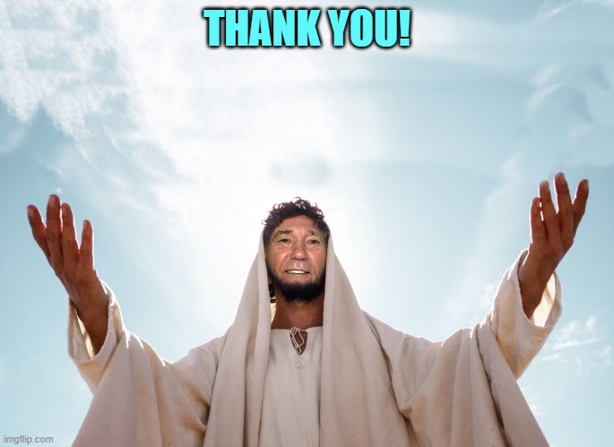 peace | THANK YOU! | image tagged in peace | made w/ Imgflip meme maker