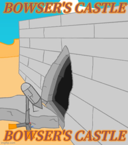 BOWSER'S CASTLE; BOWSER'S CASTLE | made w/ Imgflip meme maker