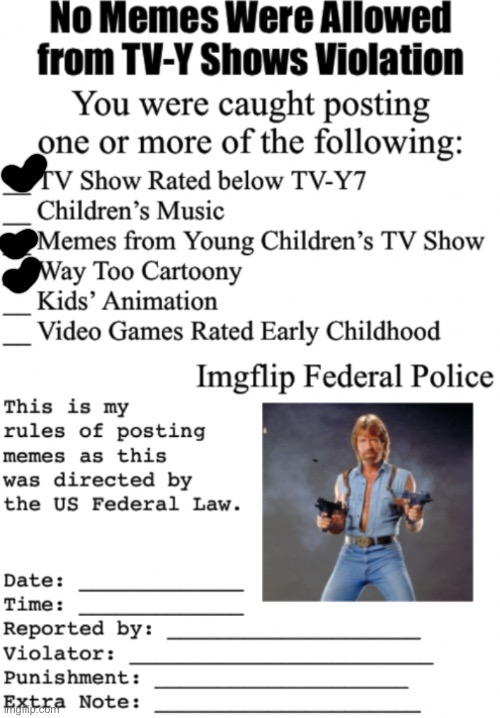 No memes were allowed from TV-Y shows violation | image tagged in no memes were allowed from tv-y shows violation | made w/ Imgflip meme maker