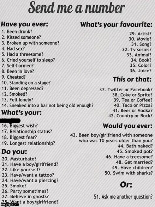 it's 6 am and I'm bored so ask me random questions pls - Imgflip
