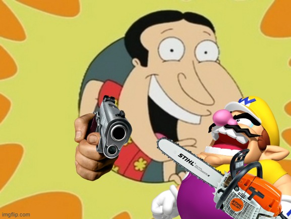 wario dies by quagmire from family guy after he cuts the circle open.mp3 | image tagged in wario,wario dies,family guy,memes,quagmire | made w/ Imgflip meme maker