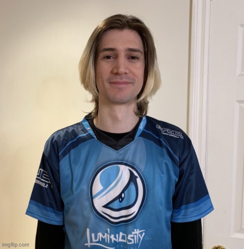 xqcHappy | image tagged in xqc,stare,happy,x | made w/ Imgflip meme maker