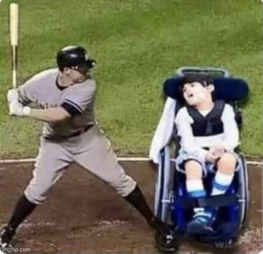 Wheelchair baseball | image tagged in wheelchair baseball | made w/ Imgflip meme maker