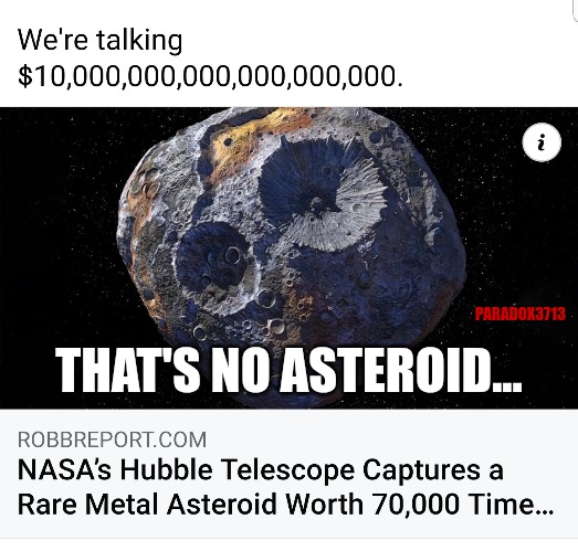 ...it's a space station! |  PARADOX3713; THAT'S NO ASTEROID... | image tagged in memes,funny,death star,star wars,star wars memes,astronomy | made w/ Imgflip meme maker
