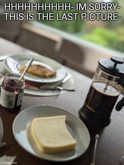 NAH CUZ I USUALLY HATE BRKFST BUT T H I S - | HHHHHHHHHH- IM SORRY- THIS IS THE LAST PICTURE- | made w/ Imgflip meme maker