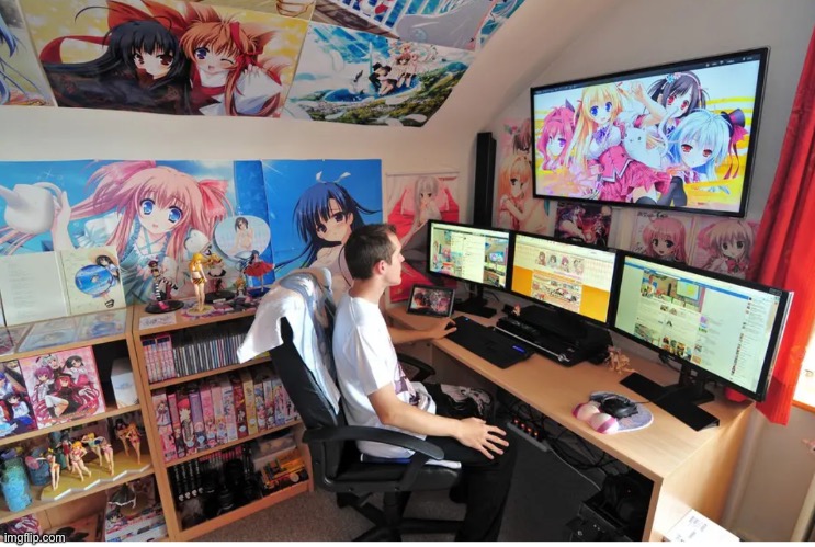 Degenerated weeaboo bedroom | image tagged in weeb degeneracy | made w/ Imgflip meme maker