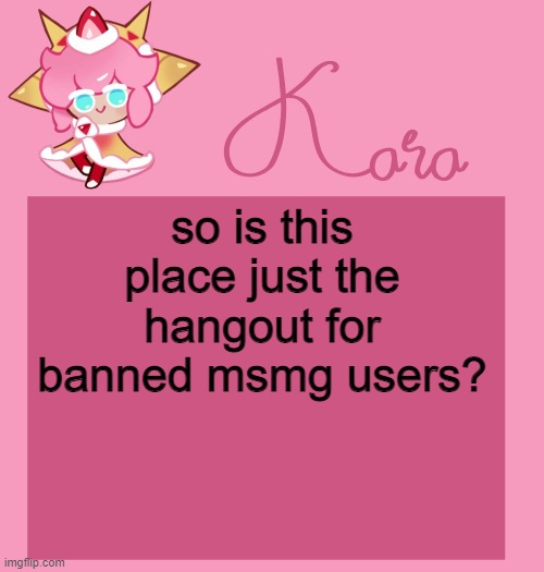 h | so is this place just the hangout for banned msmg users? | image tagged in h | made w/ Imgflip meme maker