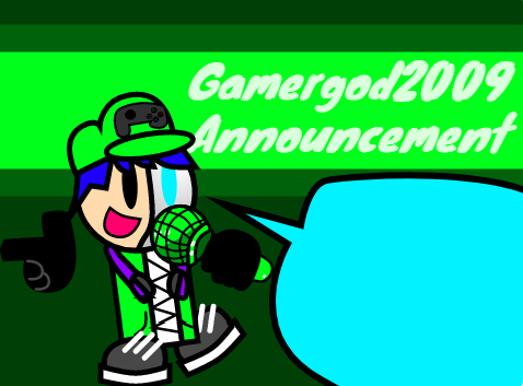 High Quality Gamergod2009 announcement template v2 Blank Meme Template