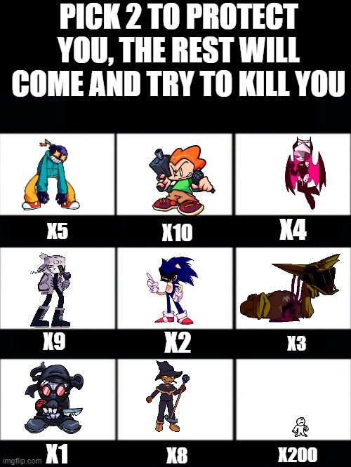 Six want to kill you, the other three will protect you. Choose : r/SonicTheHedgehog