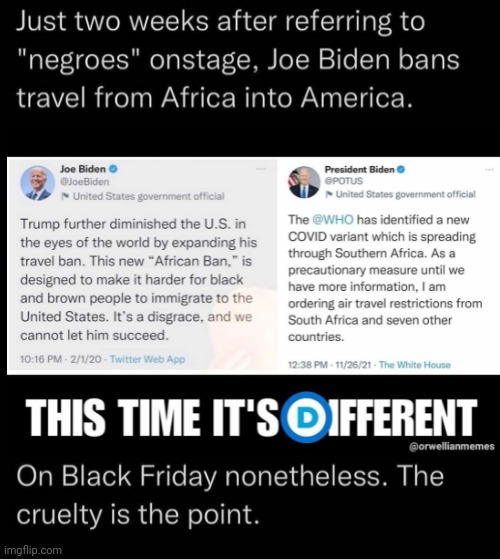 Blowhard Joe vs "Negroes" | image tagged in biden | made w/ Imgflip meme maker