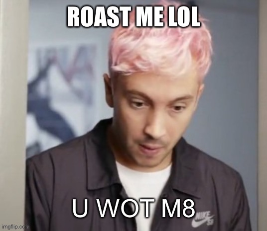 Tyler Joseph u wot m8 | ROAST ME LOL | image tagged in tyler joseph u wot m8 | made w/ Imgflip meme maker