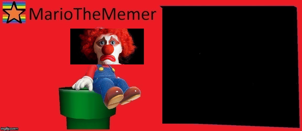 I was talking with wallhammer and I sent him this | image tagged in mariothememer announcement template v1 | made w/ Imgflip meme maker