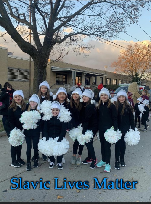 Wisconsin Christmas Parade | Slavic Lives Matter | image tagged in wisconsin christmas parade,slavic lives matter | made w/ Imgflip meme maker