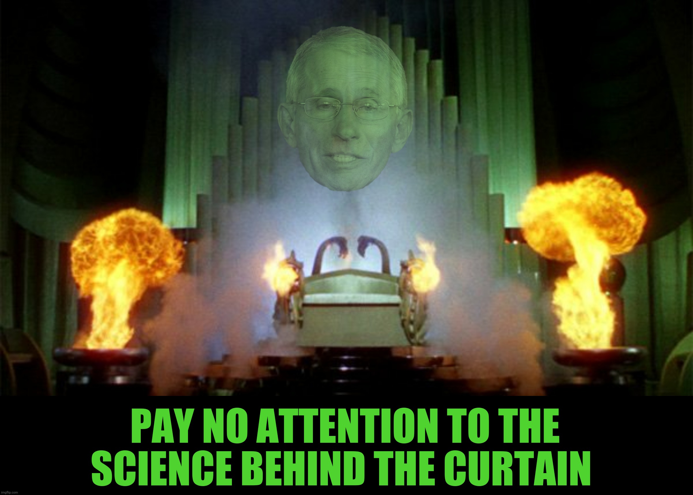 PAY NO ATTENTION TO THE SCIENCE BEHIND THE CURTAIN | made w/ Imgflip meme maker