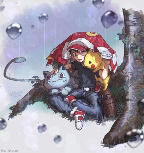 Please don't catch hypothermia Red ;-; | made w/ Imgflip meme maker